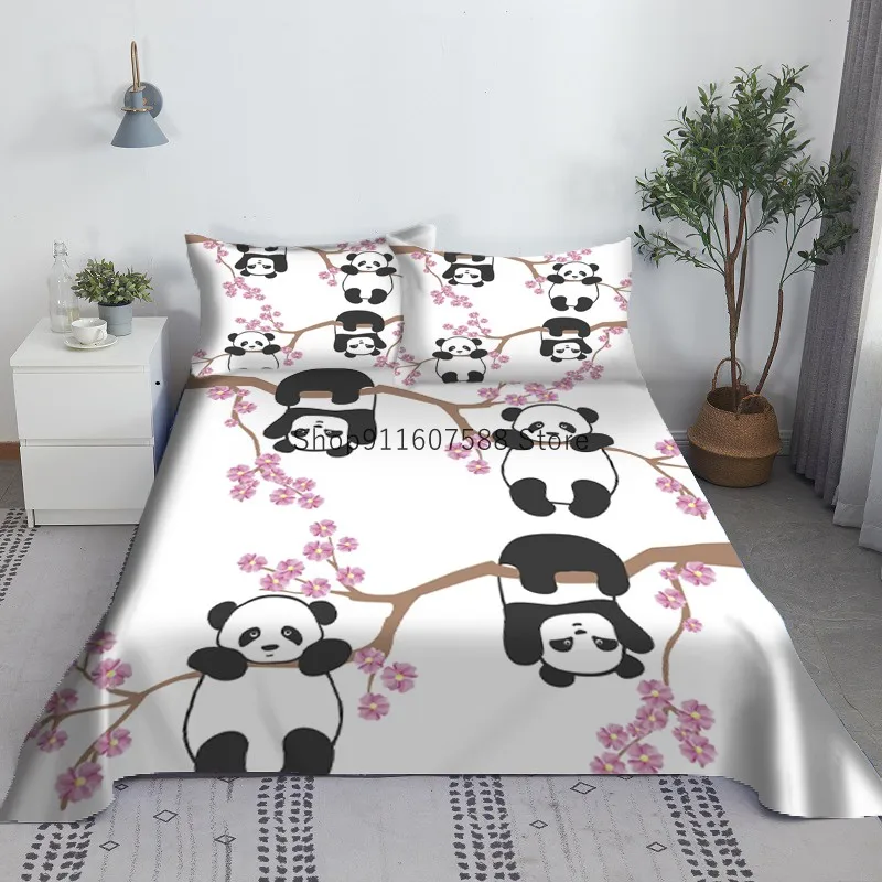Cute Panda Bed Sheet Set 3D Printed Animal Bed Flat Sheet With Pillowcases For Adults Kids Bedding Queen King Size Dropshipping 
Cute Panda Bed Sheet Set 3D Printed Animal Bed Flat Sheet With Pillowcases For Adults Kids Bedding Queen King Size Dropshipping