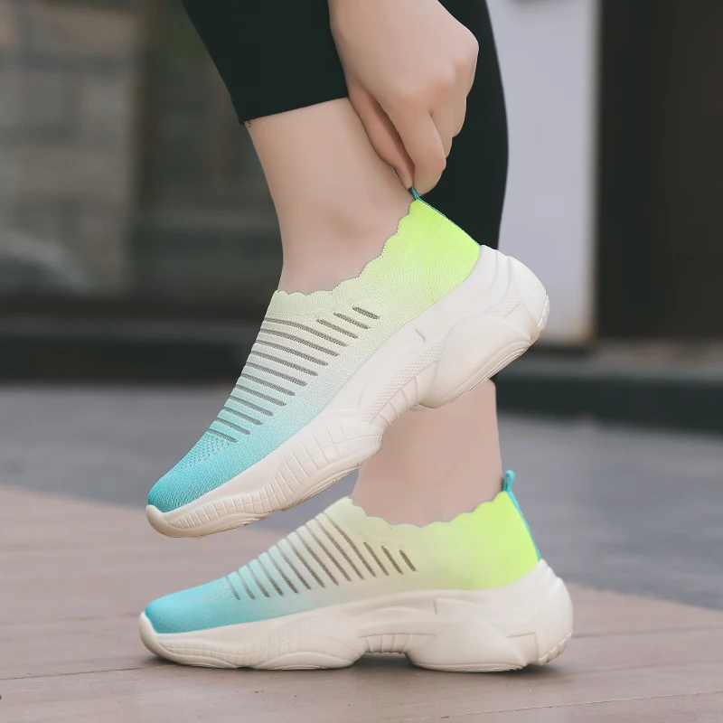 TUINANLE Women Shoes Colorful Sock Women's Sneakers Slip on Shoes Lightweight Flat Women Loafers Mixed Colors Zapatillas Mujer 
TUINANLE Women Shoes Colorful Sock Women's Sneakers Slip on Shoes Lightweight Flat Women Loafers Mixed Colors Zapatillas Mujer