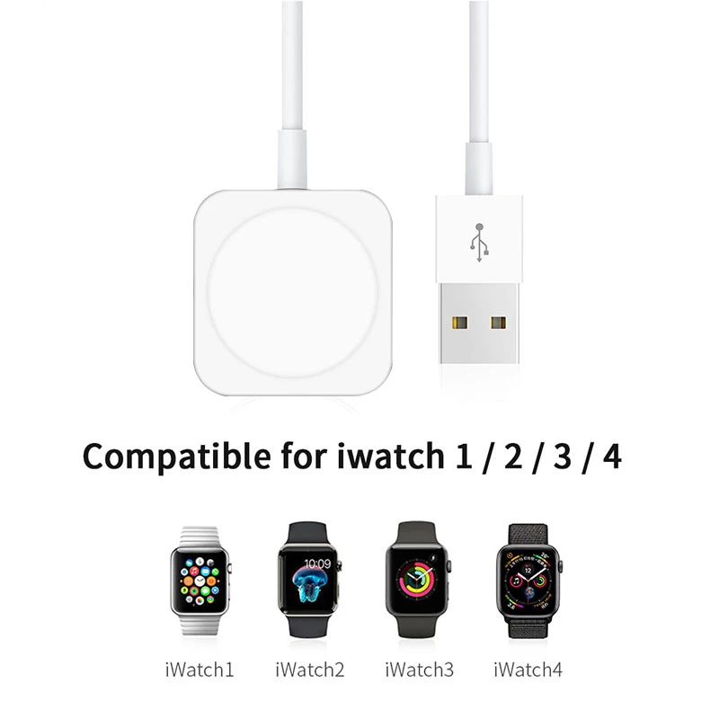 Rosinop Быстрое беспроводное зарядное устройство для Apple Watch магнитное iwatch 1 2 3 4 cargador