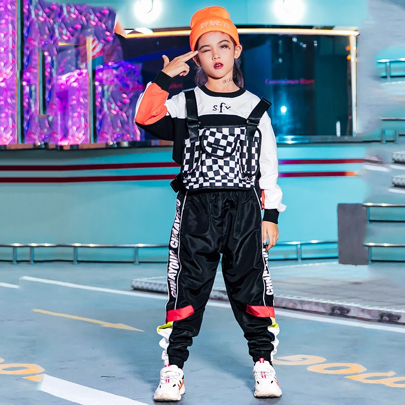 Girl Jazz Dancing Performance Costume Navel Tops Chidren Hip Hop Clothing Kids Clothes Long Sleeve Loose Hip Hop Pant New BI335
Girl Jazz Dancing Performance Costume Navel Tops Chidren Hip Hop Clothing Kids Clothes Long Sleeve Loose Hip Hop Pant New BI335