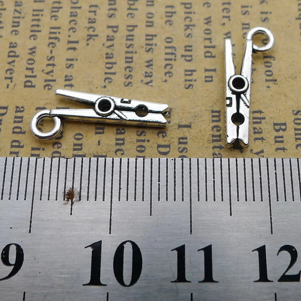 350pcs Clothespin Charms 8mm x 19mm DIY Jewelry Making Pendant antique silver color
350pcs Clothespin Charms 8mm x 19mm DIY Jewelry Making Pendant antique silver color