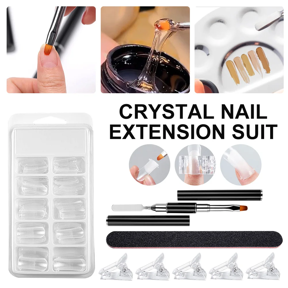 Dual-ended Nail Brush Acrylic UV GeL Extension Nail Kits Tool with Nail Tips File Manicure Tool for Extension Manicures Tool
Dual-ended Nail Brush Acrylic UV GeL Extension Nail Kits Tool with Nail Tips File Manicure Tool for Extension Manicures Tool