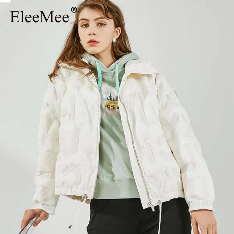 EleeMee Down Jacket Women 2022 Autumn Winter Warm White Duck Down Coat Short Loose Fashion Female Outwear Size S-M
EleeMee Down Jacket Women 2022 Autumn Winter Warm White Duck Down Coat Short Loose Fashion Female Outwear Size S-M