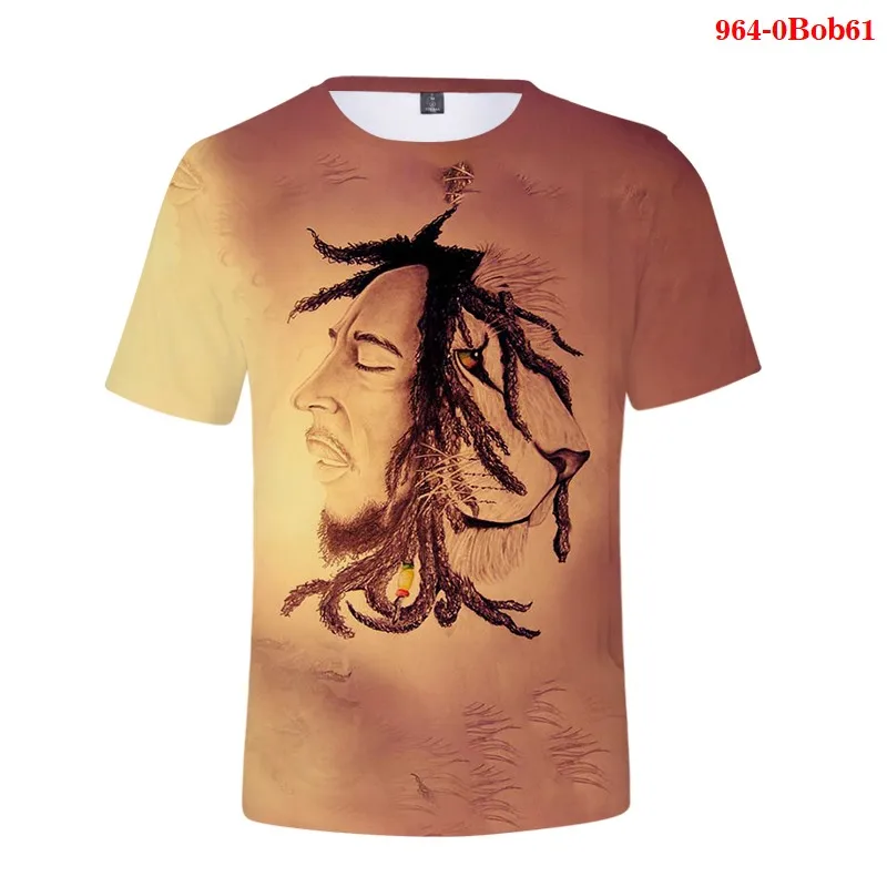 New Singer Bob Marley 3D Print T-shirt Unisex Summer Short Sleeve Fashion Casual Hip Hop Sweatshirt Round Neck Streetwear Tops 
New Singer Bob Marley 3D Print T-shirt Unisex Summer Short Sleeve Fashion Casual Hip Hop Sweatshirt Round Neck Streetwear Tops