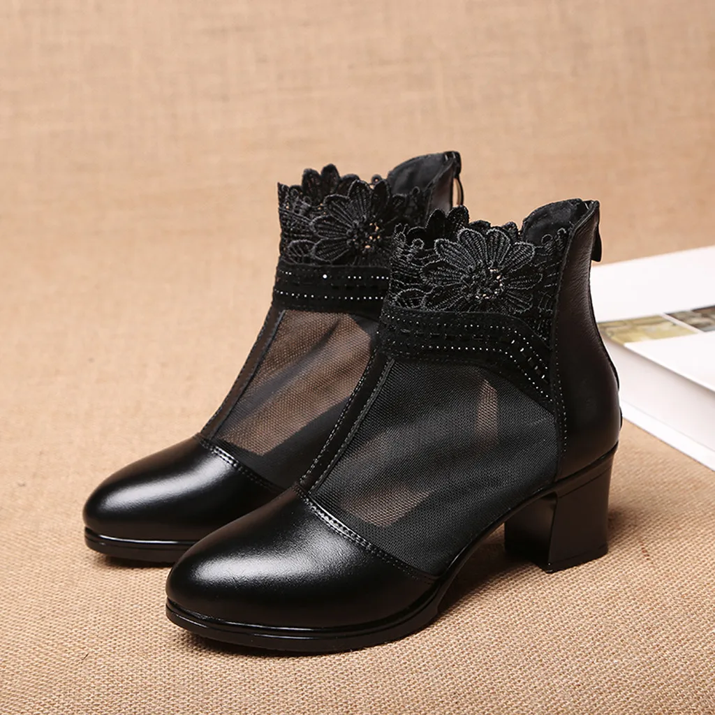Sandals Woman Shoes Net Boots With Mesh Lace Skin Solid High Heel Black Creativity Fashion Sandals Women Summer Shoes
Sandals Woman Shoes Net Boots With Mesh Lace Skin Solid High Heel Black Creativity Fashion Sandals Women Summer Shoes
