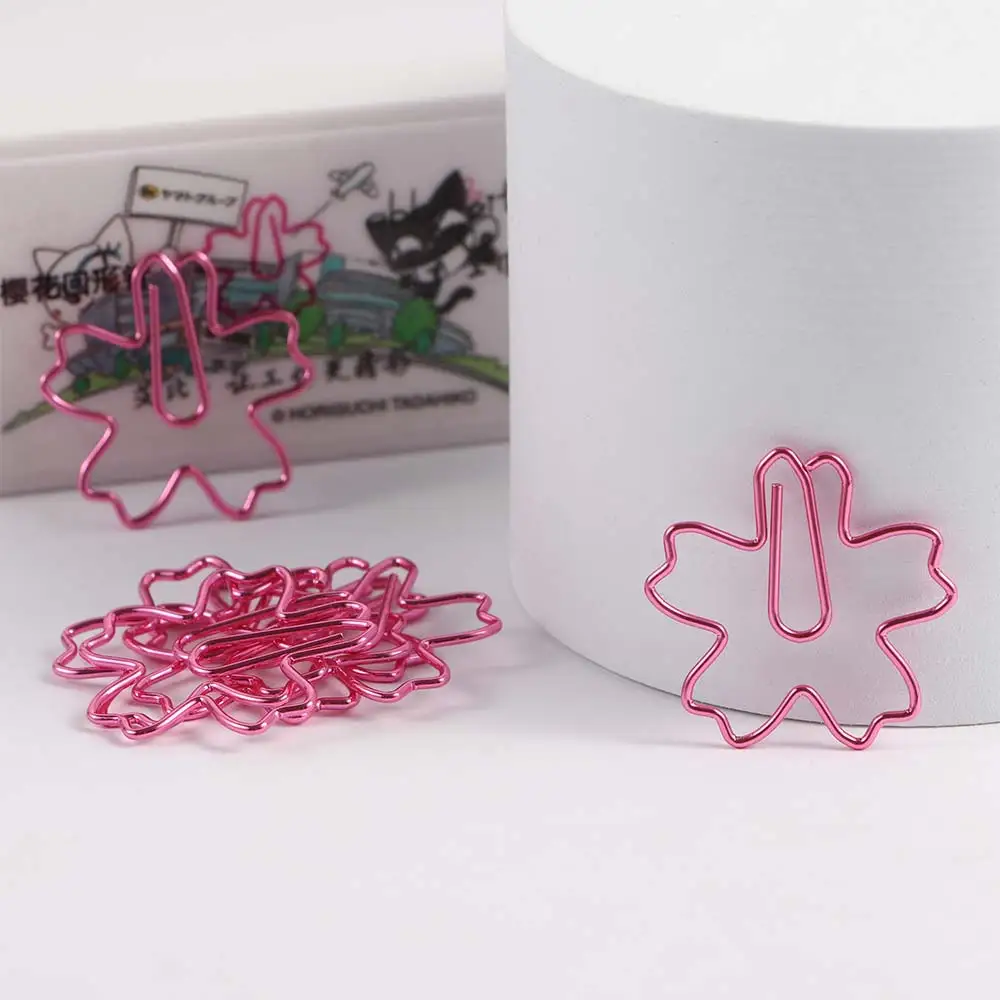 10Pcs/Set Students Metal Pink School Supplies Fashion Style Memo Clips Sakura Bookmark Planner Paper Clip Stationery
10Pcs/Set Students Metal Pink School Supplies Fashion Style Memo Clips Sakura Bookmark Planner Paper Clip Stationery