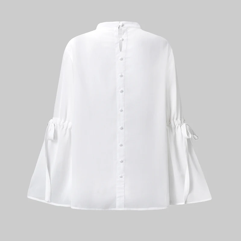 Celmia 2021 Fashion Women Tops and Blouses Sexy See Through Shirt Elegant High Collar Flare Sleeve Casual Loose Sheer Blusas 5XL
Celmia 2021 Fashion Women Tops and Blouses Sexy See Through Shirt Elegant High Collar Flare Sleeve Casual Loose Sheer Blusas 5XL