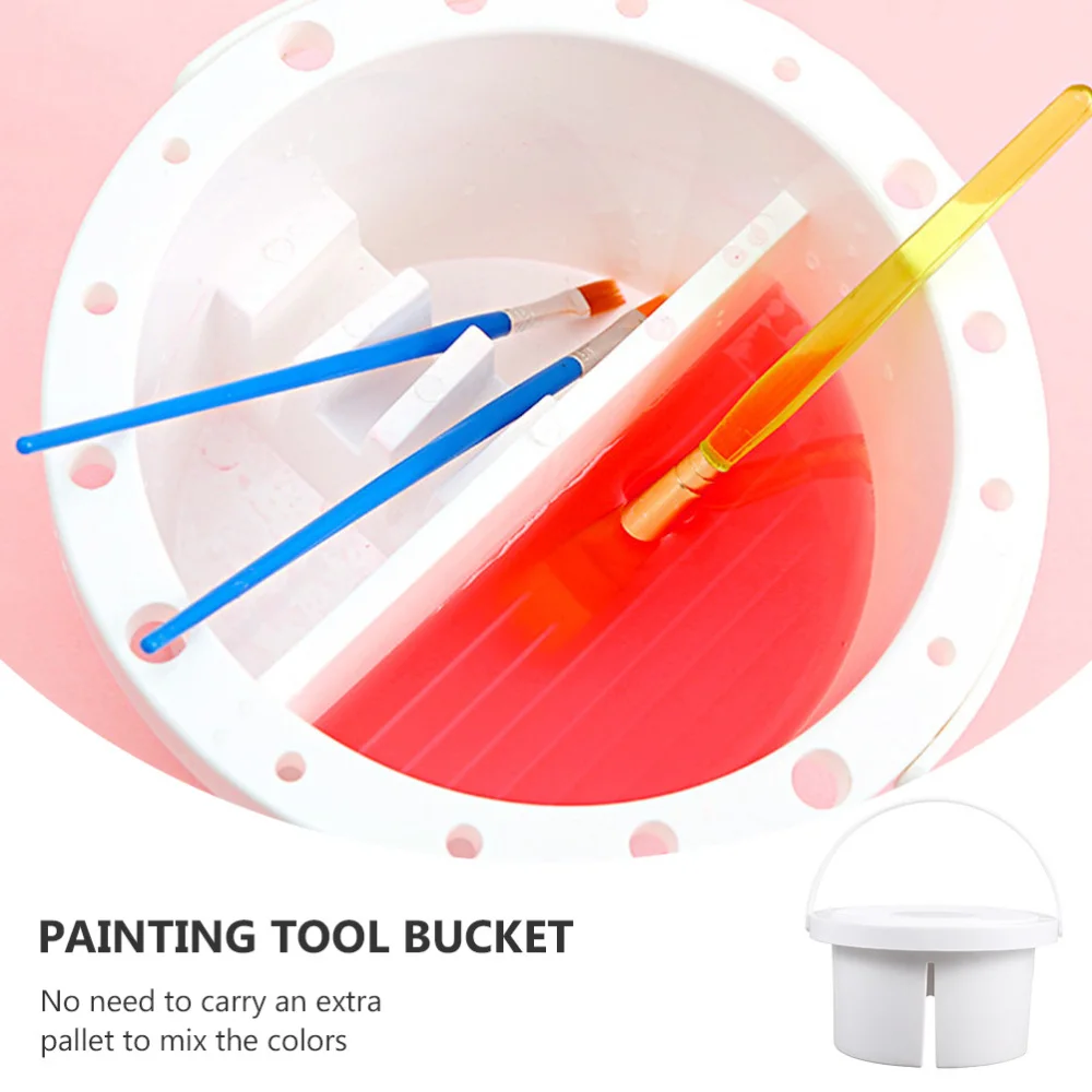 2pcs Artist Brush Basins Paint Brush Washers with Brush Holder Painting Pallet
2pcs Artist Brush Basins Paint Brush Washers with Brush Holder Painting Pallet