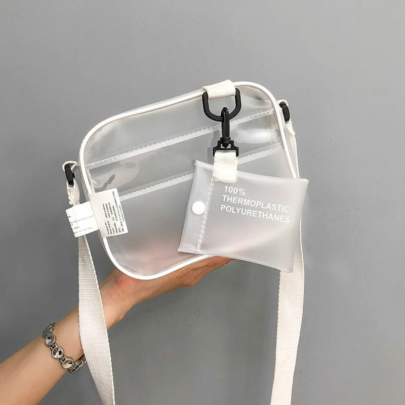 Casual PVC Transparent Clear Women Crossbody Bags Shoulder Bag Handbag Jelly Small Phone Bags with Card Holder Wide Straps Flap
Casual PVC Transparent Clear Women Crossbody Bags Shoulder Bag Handbag Jelly Small Phone Bags with Card Holder Wide Straps Flap
