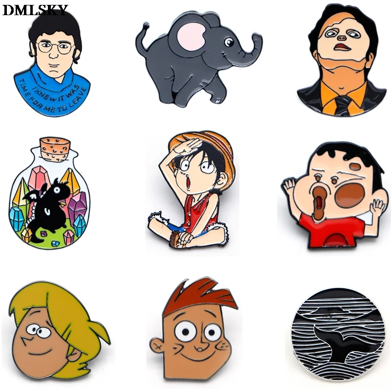 MD076 DMLSKY Cartoon Brooch Metal badge Women and Men Anime Enamel Pins Clothes Brooches Shirt Collar Pin Gifts
MD076 DMLSKY Cartoon Brooch Metal badge Women and Men Anime Enamel Pins Clothes Brooches Shirt Collar Pin Gifts