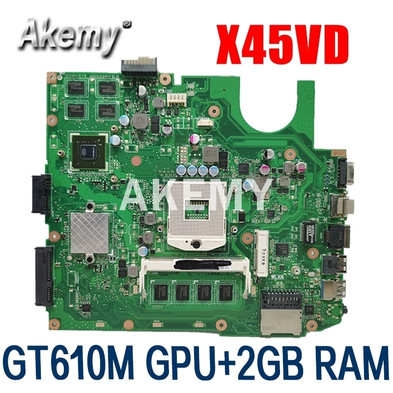X45VD Laptop Motherboard For ASUS X45V X45VD Laptop motherboard 100% Tested W/ GT610M GPU + 2GB RAM HM76 SLJ8E
X45VD Laptop Motherboard For ASUS X45V X45VD Laptop motherboard 100% Tested W/ GT610M GPU + 2GB RAM HM76 SLJ8E