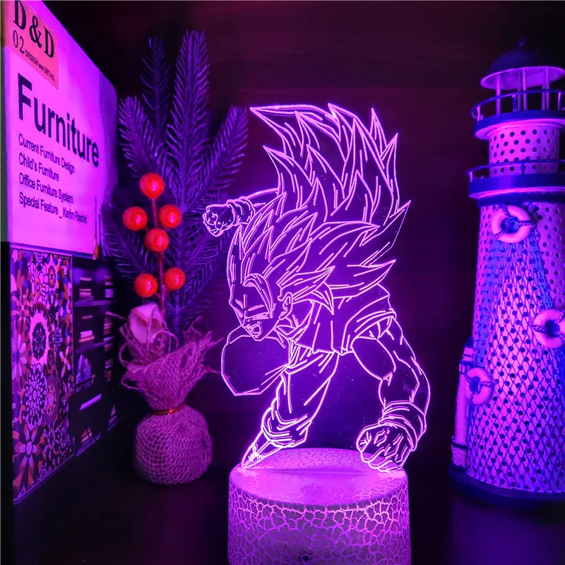3D Lamp Dragon Ball Super LED Night Light Son Goku SSJ3 Lampara Anime Figure Decoration Neon Lighting Manga DBZ Lampe Lights
3D Lamp Dragon Ball Super LED Night Light Son Goku SSJ3 Lampara Anime Figure Decoration Neon Lighting Manga DBZ Lampe Lights