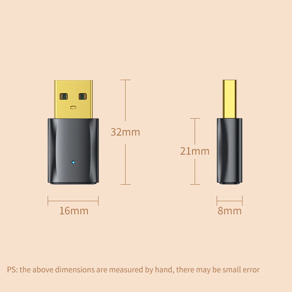 Bluetooth 5.0 Adapter Wireless Audio Transmitter Low Latency USB Car Handsfree Call With Mic Adapter For TV Laptop PC
Bluetooth 5.0 Adapter Wireless Audio Transmitter Low Latency USB Car Handsfree Call With Mic Adapter For TV Laptop PC