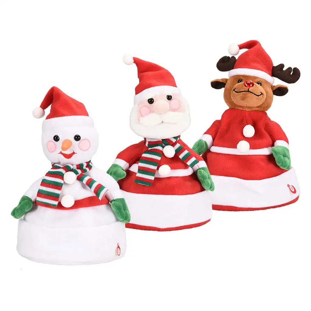 Plush Musical Novelty Christmas Hat Moving Xmas Party Hats,Funny Singing Dancing Hat Adults, for Kids
Plush Musical Novelty Christmas Hat Moving Xmas Party Hats,Funny Singing Dancing Hat Adults, for Kids