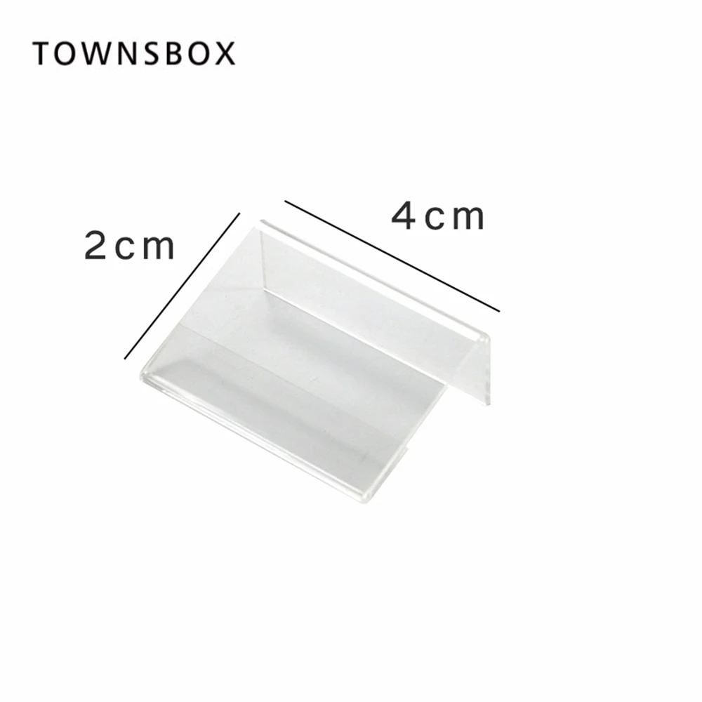 30pcs Mini Sign Display Holder L Shape Clear Acrylic Price Card Tag Label Stand Counter Top Stand 4x2cm Small Jewelry Price Tag
30pcs Mini Sign Display Holder L Shape Clear Acrylic Price Card Tag Label Stand Counter Top Stand 4x2cm Small Jewelry Price Tag