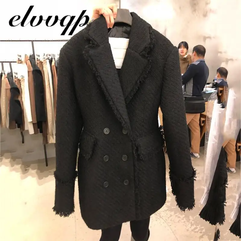 Winter Coat Tweed Blazer Women Suit 2020 New Tweed Jackets Fringed Double Breasted Thick Warm Suit Jacket Coat Jaqueta Feminina
Winter Coat Tweed Blazer Women Suit 2020 New Tweed Jackets Fringed Double Breasted Thick Warm Suit Jacket Coat Jaqueta Feminina