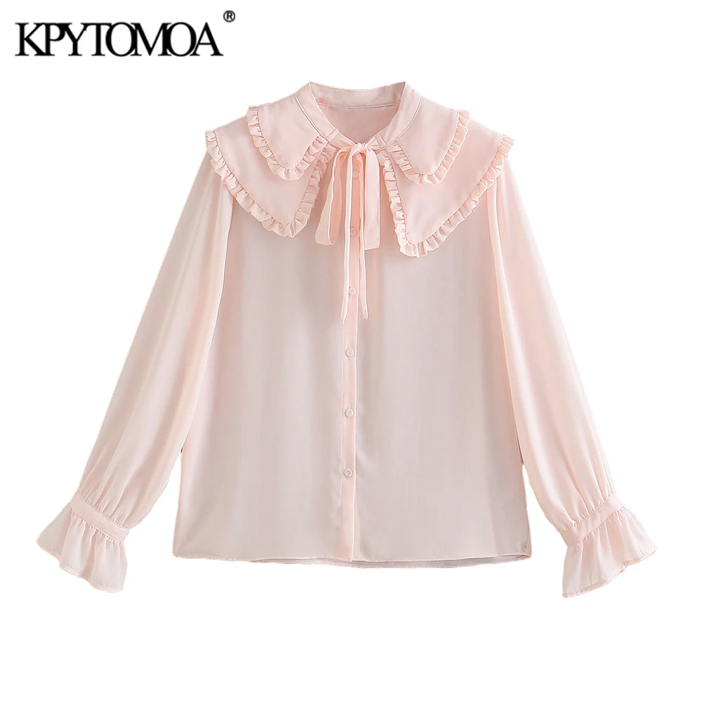 KPYTOMOA женские модные шифоновые блузки с бантом и оборками винтажные женские рубашки с двойными лацканами и длинным рукавом шикарные топы 
KPYTOMOA женские модные шифоновые блузки с бантом и оборками винтажные женские рубашки с двойными лацканами и длинным рукавом шикарные топы