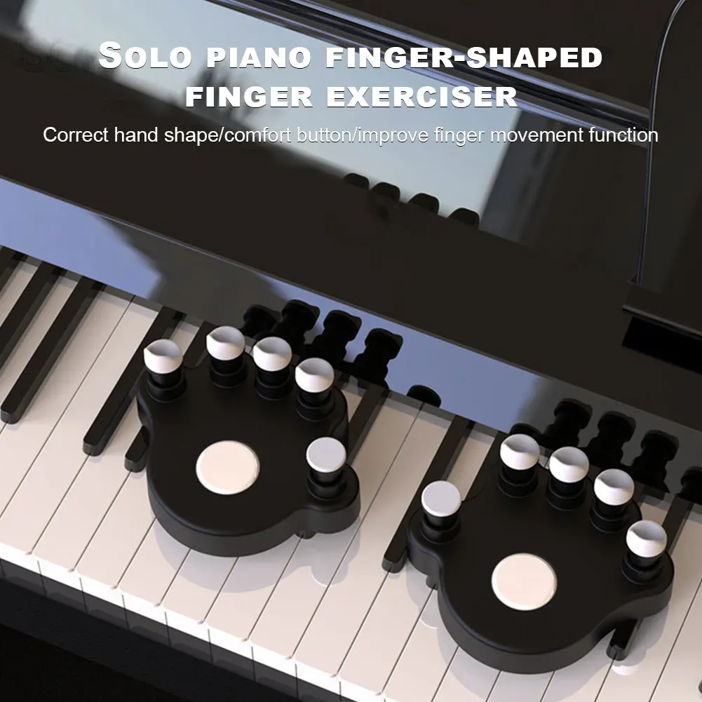 Hot Piano Finger Trainer with 5 Round Keys for Grip Stringed Instrument Accessories Fingers Grips Exerciser Trainer 1 Pair
Hot Piano Finger Trainer with 5 Round Keys for Grip Stringed Instrument Accessories Fingers Grips Exerciser Trainer 1 Pair
