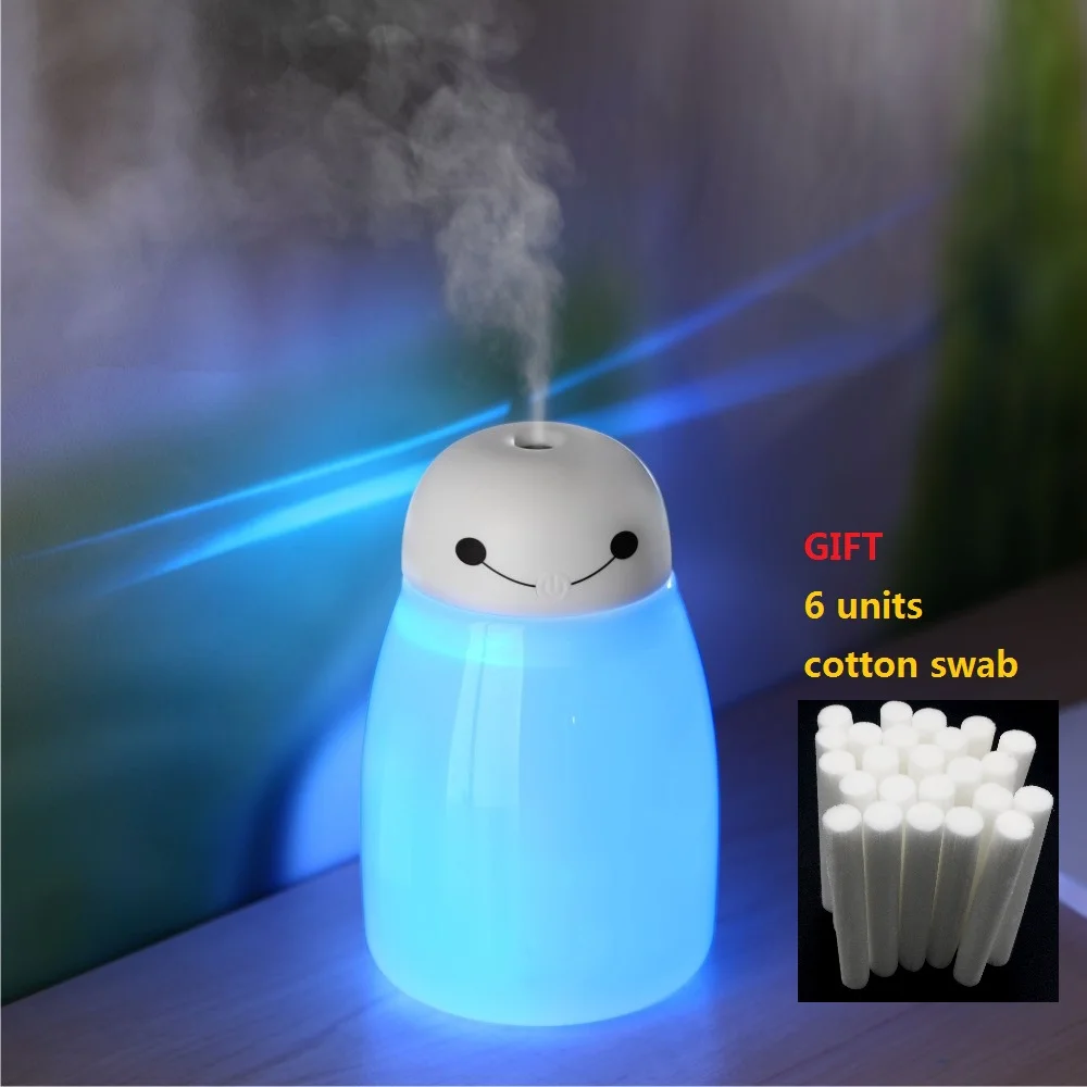 KBAYBO 400ml Air Humidifier USB Diffuser Ultrasonic Mist Maker With 7 Color LED Night light 8mm*130mm Filters Cotton Swab
KBAYBO 400ml Air Humidifier USB Diffuser Ultrasonic Mist Maker With 7 Color LED Night light 8mm*130mm Filters Cotton Swab