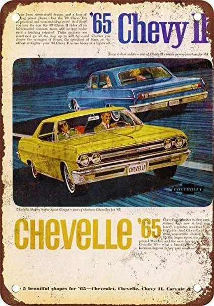 Chevelle Retro tin sign nostalgic ornament metal poster garage art deco bar cafe shop
Chevelle Retro tin sign nostalgic ornament metal poster garage art deco bar cafe shop