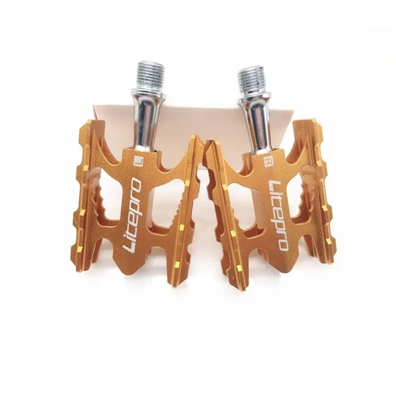 LITEPRO 412 Folding Bike Bearing Pedal Aluminum Alloy Ultralight Non-slip Pedal MTB Mountain Bike Road Bicycle Pedals
LITEPRO 412 Folding Bike Bearing Pedal Aluminum Alloy Ultralight Non-slip Pedal MTB Mountain Bike Road Bicycle Pedals