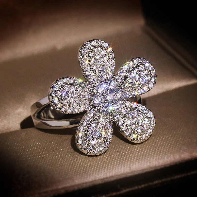 2020 Flower Ring for Women Temperament Wild Date Five Petal Adjustable Open Lady Silver Ring Gift
2020 Flower Ring for Women Temperament Wild Date Five Petal Adjustable Open Lady Silver Ring Gift