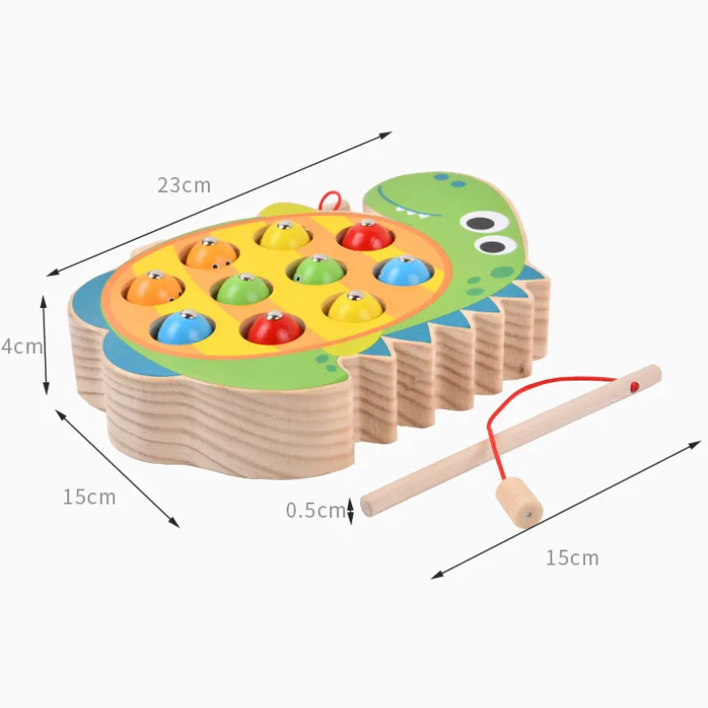 Dinosaur Fishing Game Baby Hand Eye Coordination Puzzle Early Education Training Toy Children Montessori Wooden Toy Gifts
Dinosaur Fishing Game Baby Hand Eye Coordination Puzzle Early Education Training Toy Children Montessori Wooden Toy Gifts