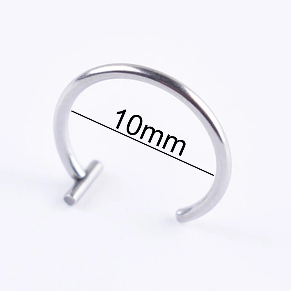 8/10mm Punk Unisex Stainless Steel Nose Lip Rings Goth Clip On Fake Piercing Body Nose Lip Rings Hoop Ear Tongue Ring Jewelry 
8/10mm Punk Unisex Stainless Steel Nose Lip Rings Goth Clip On Fake Piercing Body Nose Lip Rings Hoop Ear Tongue Ring Jewelry