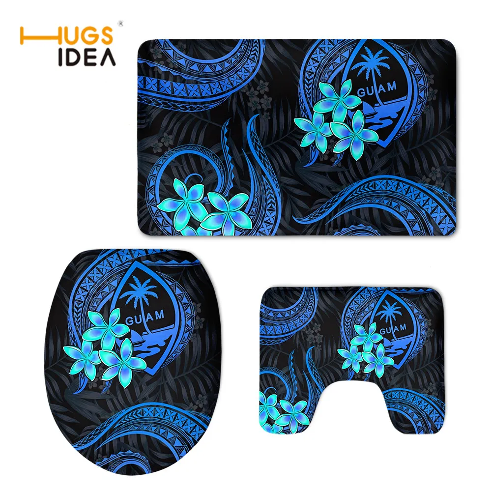 HUGSIDEA Art Decor Bathroom Accessories Coloful Polynesian Tribal Design Bath Mat Set Soft Non-Slip Easy to Clean Toilet Cover
HUGSIDEA Art Decor Bathroom Accessories Coloful Polynesian Tribal Design Bath Mat Set Soft Non-Slip Easy to Clean Toilet Cover