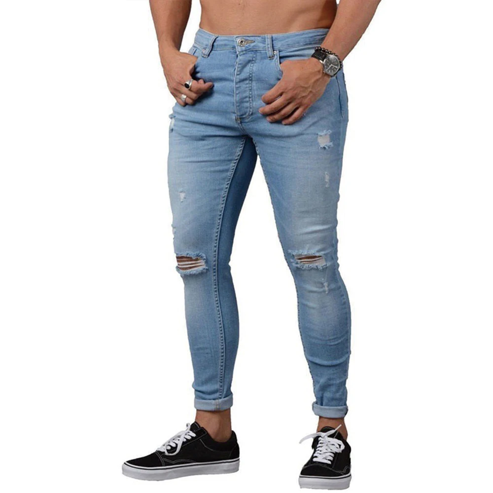 Denim Pants Men Sexy Hole Skinny Jeans Men Clothing Casual Autumn Pants Male Ripped Skinny Biker Trousers Pencil Pants
Denim Pants Men Sexy Hole Skinny Jeans Men Clothing Casual Autumn Pants Male Ripped Skinny Biker Trousers Pencil Pants
