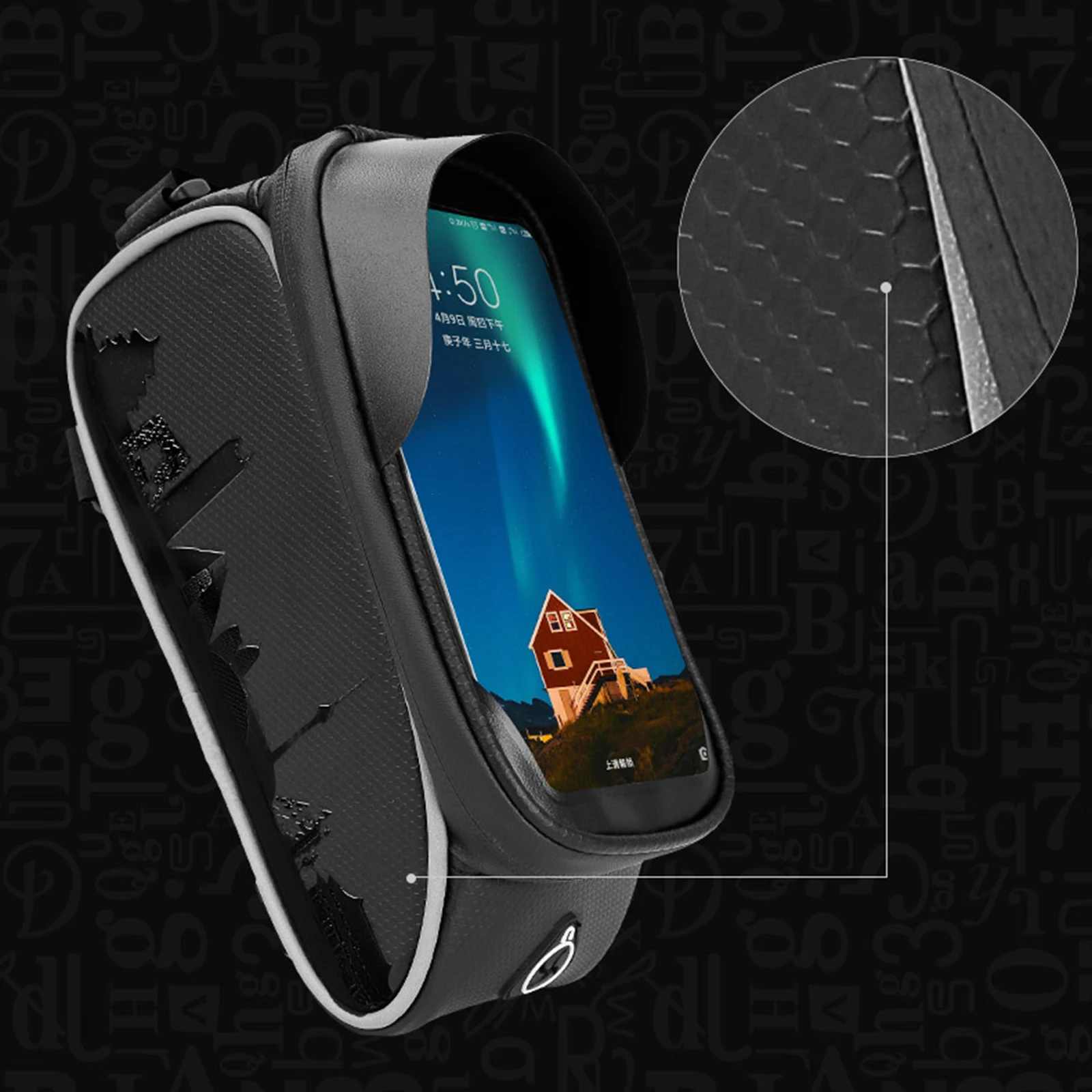 Bike Front Frame Bag Waterproof Large Capacity Bicycle Top Tube Phone Pack Holds up 6.5in Phones
Bike Front Frame Bag Waterproof Large Capacity Bicycle Top Tube Phone Pack Holds up 6.5in Phones