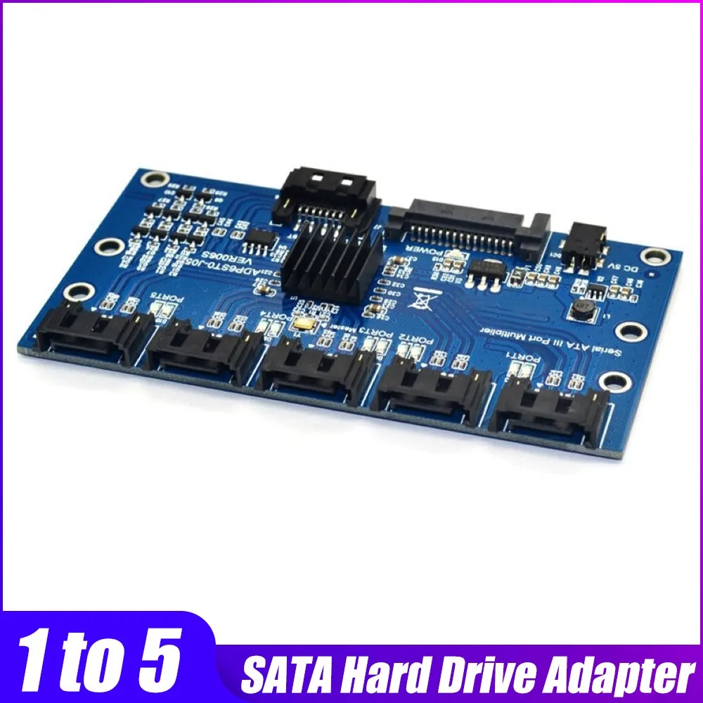 Адаптер для жесткого диска SATA с 1 на 5 портами, усилитель SATA 3,0 PCI-E, 6 Гбит/с
Адаптер для жесткого диска SATA с 1 на 5 портами, усилитель SATA 3,0 PCI-E, 6 Гбит/с