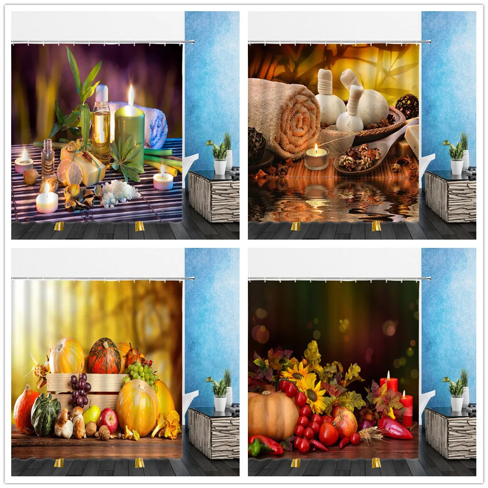 Flowers Shower Curtains Romantic Candle Delicious Food Aromatherapy 3D Bathroom Home Decor Waterproof Polyester Cloth Curtain
Flowers Shower Curtains Romantic Candle Delicious Food Aromatherapy 3D Bathroom Home Decor Waterproof Polyester Cloth Curtain