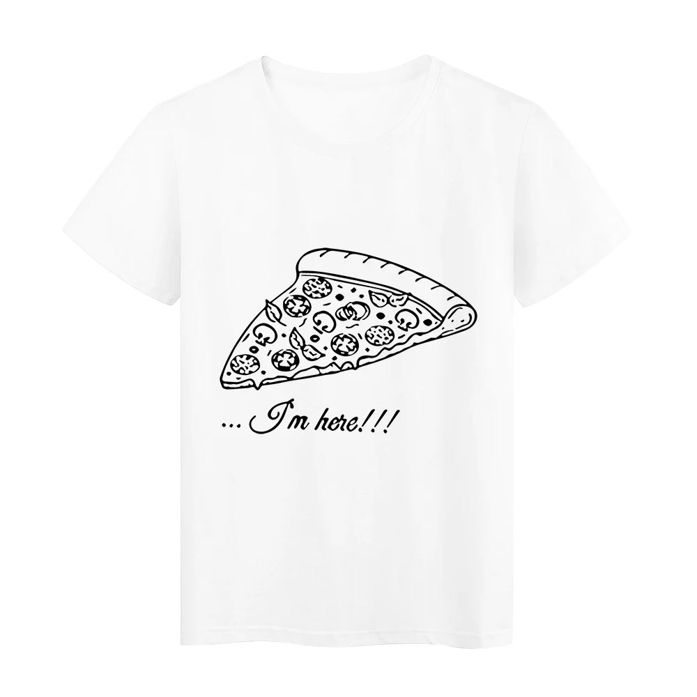 Simplicity Harajuku Style Pizza Printed Couples Clothing Spring Easy Matching Punk T-shirt Top Feminino Short Sleeve T shirts
Simplicity Harajuku Style Pizza Printed Couples Clothing Spring Easy Matching Punk T-shirt Top Feminino Short Sleeve T shirts