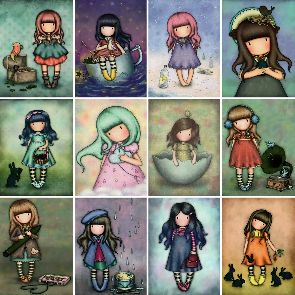 NicHome 5D Diamond Painting Cartoon Girl Picture Full Drill Square/Round Diamond Embroidery Cross Stitch Gift Kits Home Decor
NicHome 5D Diamond Painting Cartoon Girl Picture Full Drill Square/Round Diamond Embroidery Cross Stitch Gift Kits Home Decor