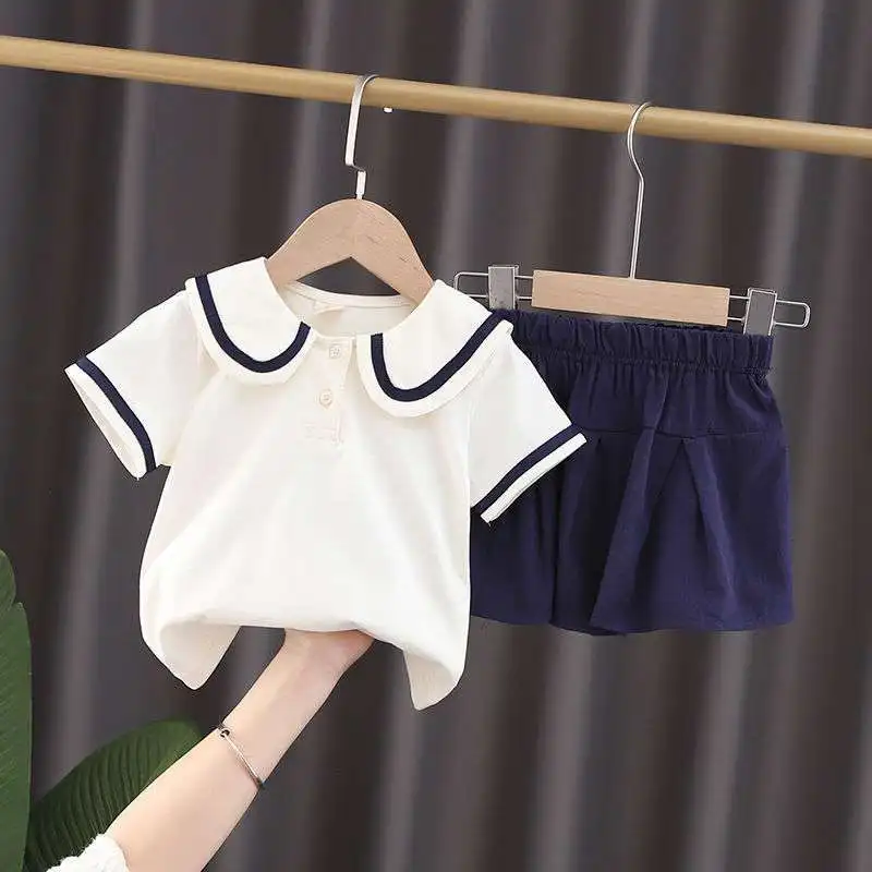 Toddler Girls Clothes Sets 2021 Summer Little Girl Top and Shorts 2Pcs Outfits Fashion Children's Organic Cotton Clothes Suits 
Toddler Girls Clothes Sets 2021 Summer Little Girl Top and Shorts 2Pcs Outfits Fashion Children's Organic Cotton Clothes Suits