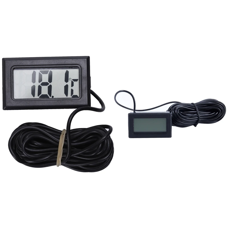 2 шт., термометр с ЖК-дисплеем, 5-40 градусов Цельсия + 110 градусов Цельсия
2 шт., термометр с ЖК-дисплеем, 5-40 градусов Цельсия + 110 градусов Цельсия