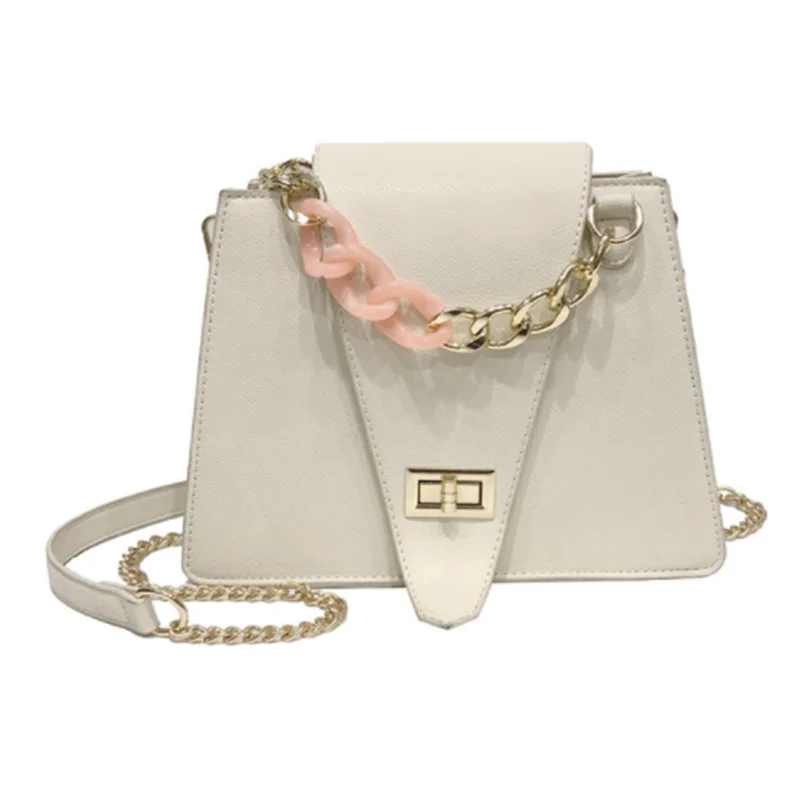 Fashion Acrylic Chain Handbags Women Crossbody Shoulder Bag 2021 PU Leather Ladies Designer Messenger Bags Totes Female Purses
Fashion Acrylic Chain Handbags Women Crossbody Shoulder Bag 2021 PU Leather Ladies Designer Messenger Bags Totes Female Purses