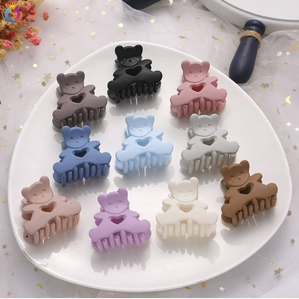 Solid Candy Color Bear Hairpins Girls Kids Acrylic Hair Clips Matte Hair Claws Crab Hair Accessories Hair Crab Styling Tools
Solid Candy Color Bear Hairpins Girls Kids Acrylic Hair Clips Matte Hair Claws Crab Hair Accessories Hair Crab Styling Tools