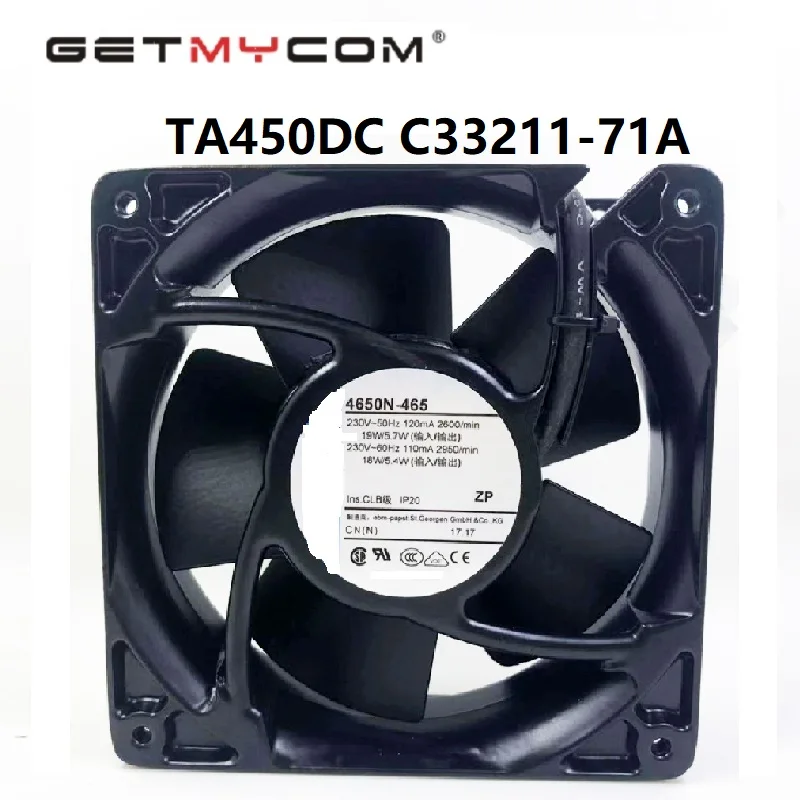 Getmycom original TA450DC C33211-71A 12038 1238 12CM 12V 0.49A DC 120*120*38MM Server Cooling Fan radiation fan
Getmycom original TA450DC C33211-71A 12038 1238 12CM 12V 0.49A DC 120*120*38MM Server Cooling Fan radiation fan
