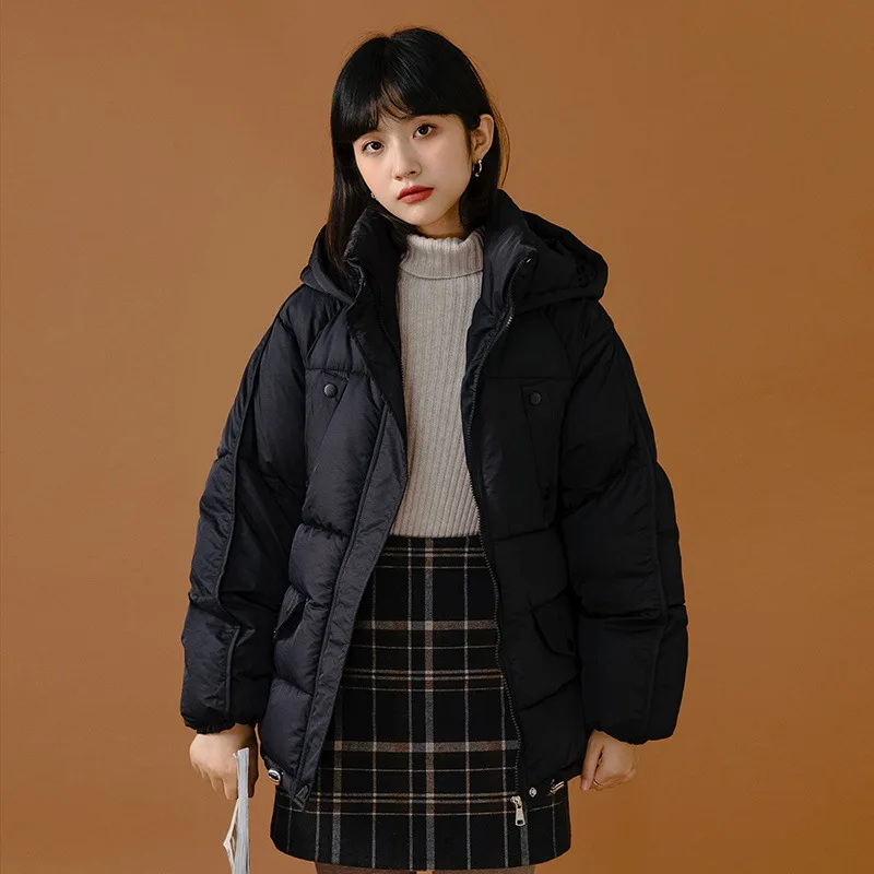 Down Jacket Short Loose Large Hooded Stand Collar Coat New Women 's Korean-style Loose Winter
Down Jacket Short Loose Large Hooded Stand Collar Coat New Women 's Korean-style Loose Winter