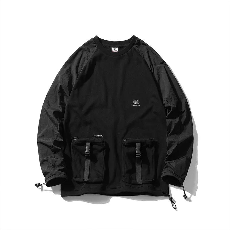 Techwear Streetwear Hip Hop Pullover Men Black Loose Oversize Sport Harajuku Punk Multi Pockets Casual Tactical Military T Shirt
Techwear Streetwear Hip Hop Pullover Men Black Loose Oversize Sport Harajuku Punk Multi Pockets Casual Tactical Military T Shirt