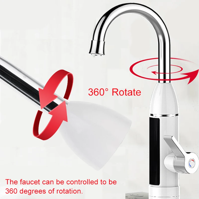 3000W Instant Electric Faucet Hot Water Heater LED Temperature Display Stainless Steel Tap Bathroom Kitchen
3000W Instant Electric Faucet Hot Water Heater LED Temperature Display Stainless Steel Tap Bathroom Kitchen