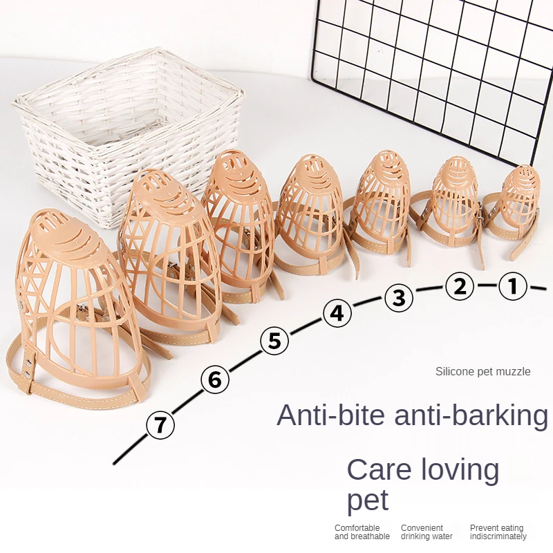 Silicone Mouth Cover Muzzle Fence Grid Anti-bite Anti-barking Anti-eating Cat and Dog Protective Gear Mask Pet Supplies
Silicone Mouth Cover Muzzle Fence Grid Anti-bite Anti-barking Anti-eating Cat and Dog Protective Gear Mask Pet Supplies