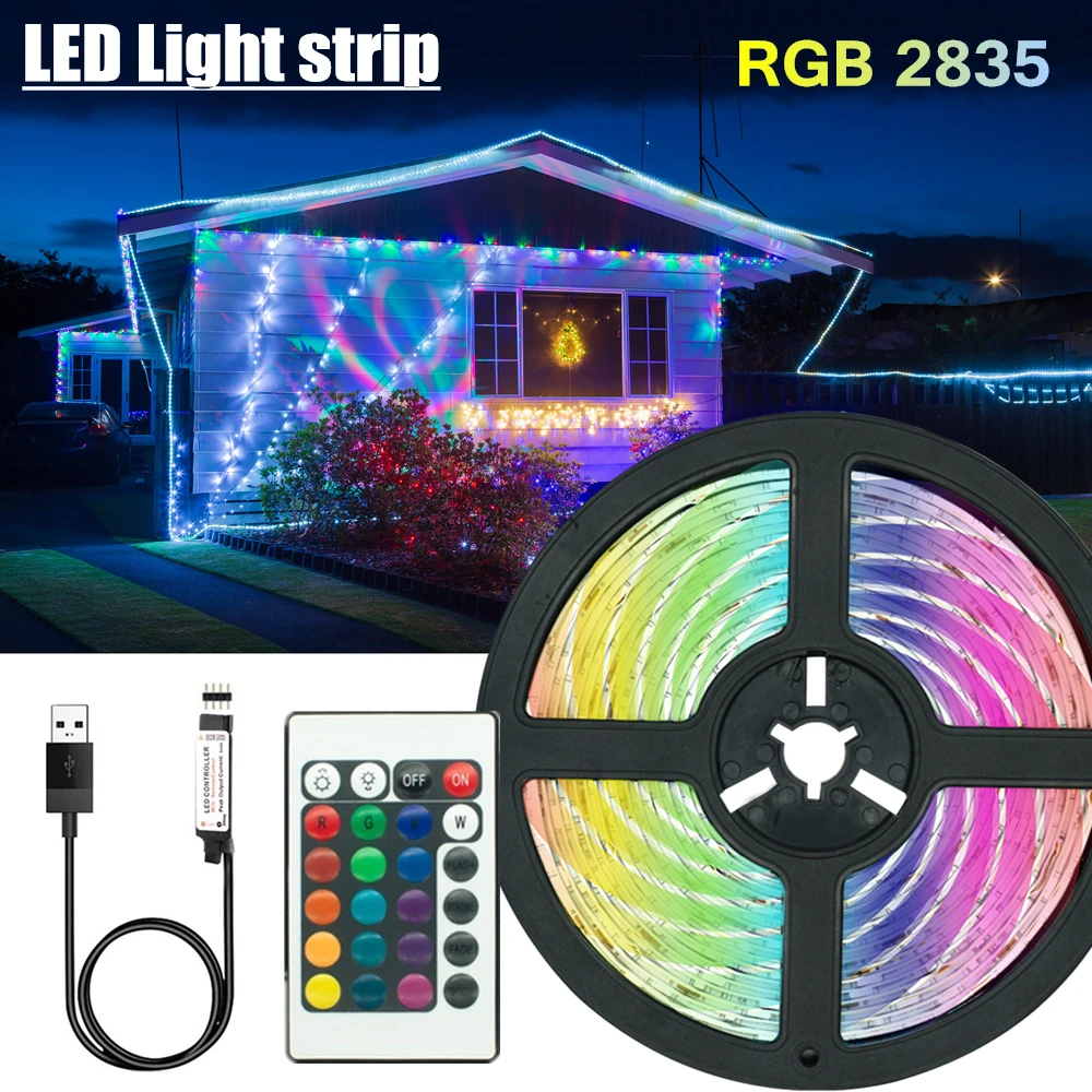 5V 2835 LED Light Strips Decoration Lighting USB Infrared Remote Controller Ribbon Lamp For Festival Party Bedroom RGB BackLight
5V 2835 LED Light Strips Decoration Lighting USB Infrared Remote Controller Ribbon Lamp For Festival Party Bedroom RGB BackLight