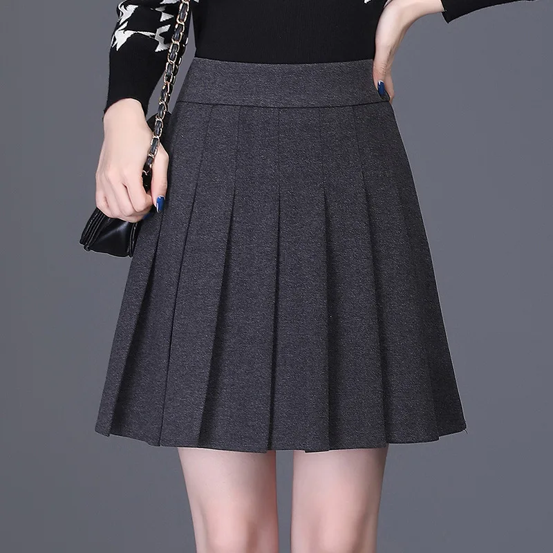 Black Short Pleated Skirt Women Autumn Winter Elastic High Waist Slim Casual Office Lady Elegant Preppy Style Mini Skirts 3001
Black Short Pleated Skirt Women Autumn Winter Elastic High Waist Slim Casual Office Lady Elegant Preppy Style Mini Skirts 3001