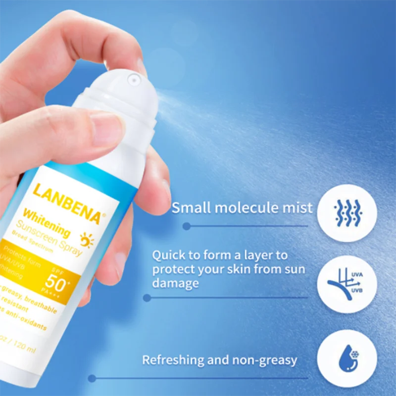 Sunscreen spray whitening spray LANBENA brightening sunscreen face and body sunscreen face moisturizing skin care
Sunscreen spray whitening spray LANBENA brightening sunscreen face and body sunscreen face moisturizing skin care
