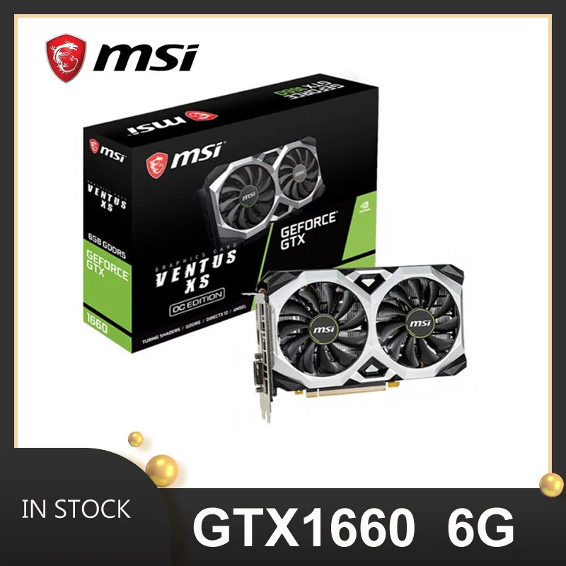 

Original msi asus GTX 1660 6g 192bit gddr5 nvidia geforce graphics CARDS on the GTX 1080 1060 1650 2060 ti gpu