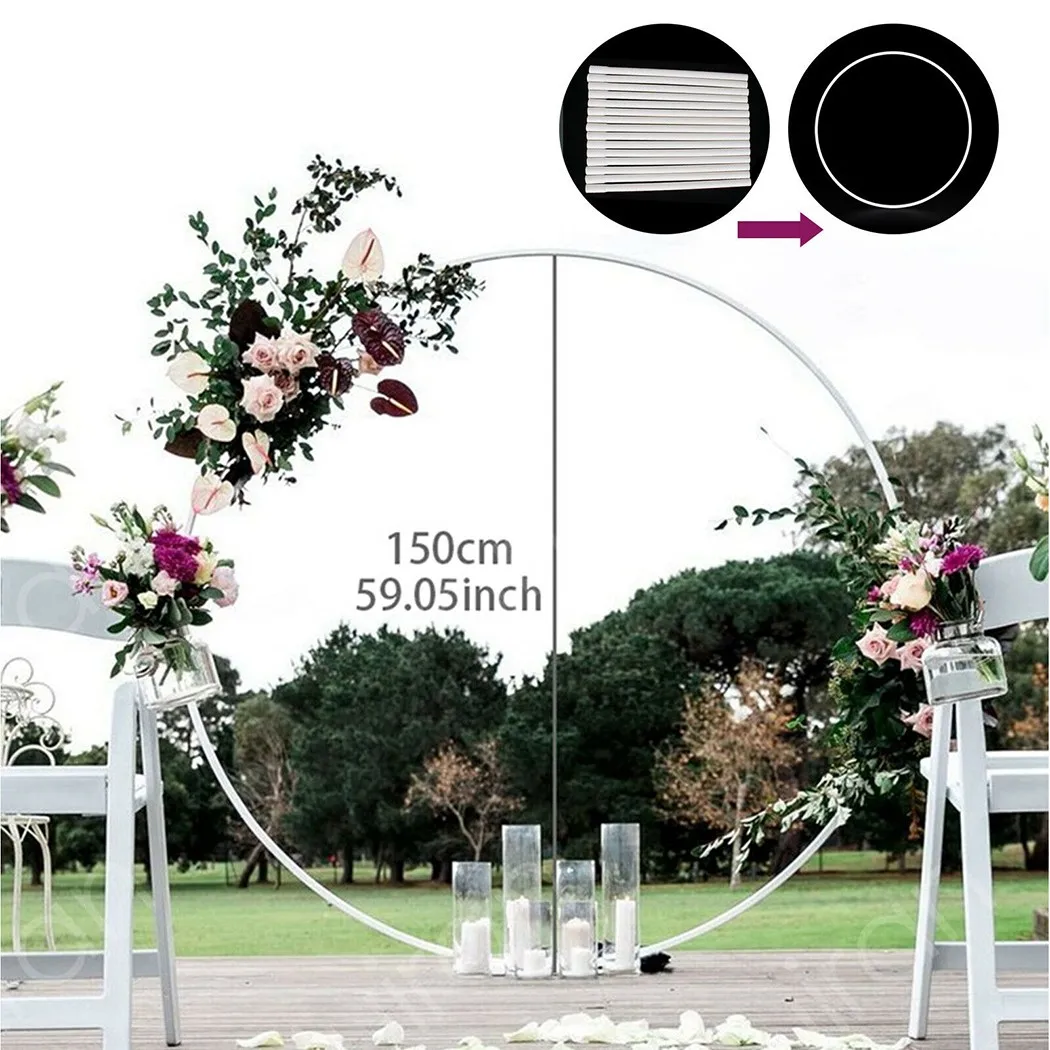 150cm Dia Ring Balloon Arch Set Column Stand Base Wreath Frame Kit Background Holder For Wedding Birthday Party Decoration
150cm Dia Ring Balloon Arch Set Column Stand Base Wreath Frame Kit Background Holder For Wedding Birthday Party Decoration