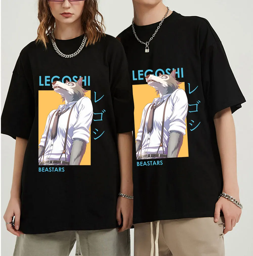 Футболка Legoshi Beastars мужская из чистого хлопка, топ с круглым вырезом и коротким рукавом, Повседневная рубашка с японским Аниме Манга, подарок
Футболка Legoshi Beastars мужская из чистого хлопка, топ с круглым вырезом и коротким рукавом, Повседневная рубашка с японским Аниме Манга, подарок